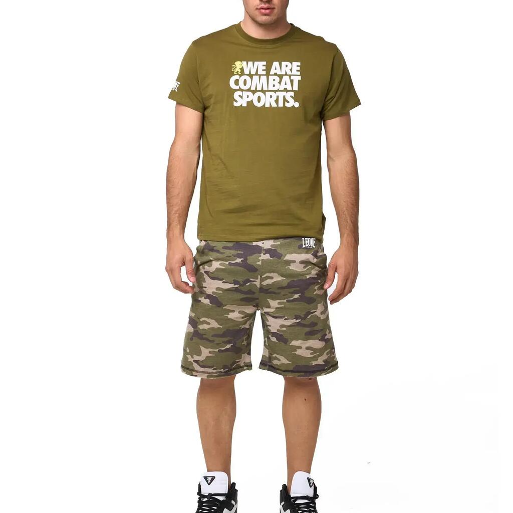 Leone Summer Style Men's Camouflage T-Shirt and Shorts Set