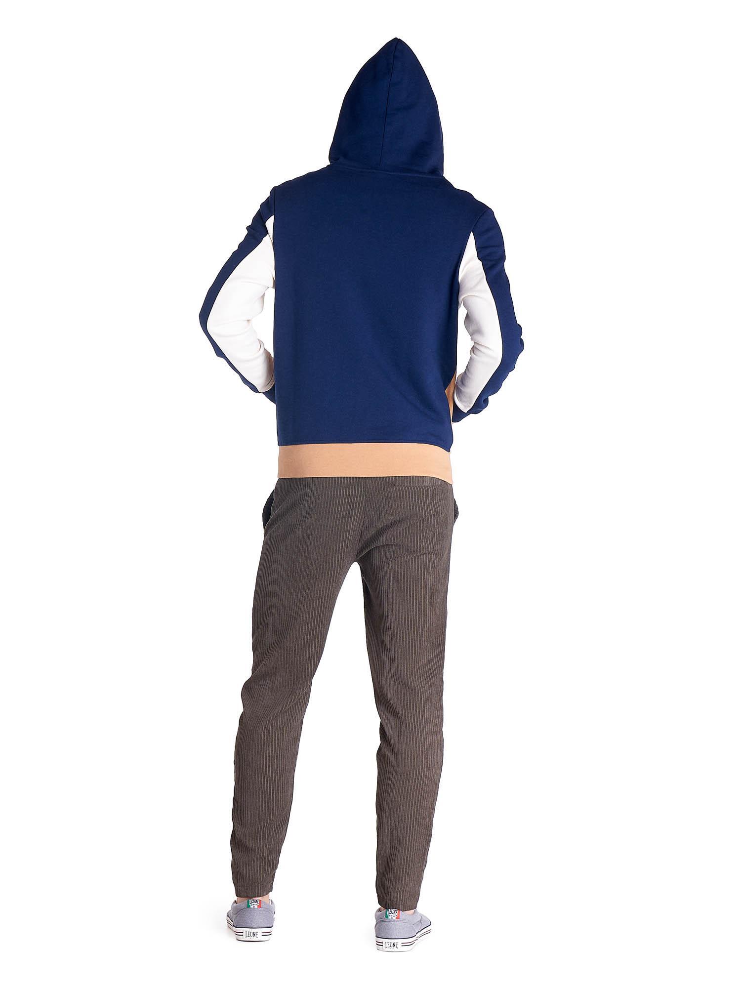 Sweat à capuche zippé pour homme, tons terreux 4/5