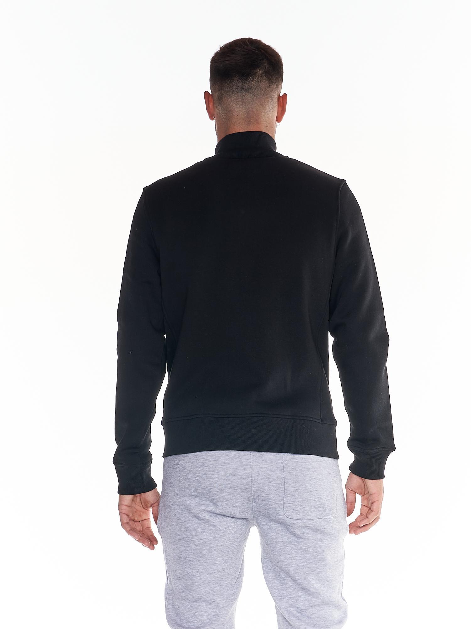 Felpa uomo full zip con collo alto linea Heavy Basic 4/5