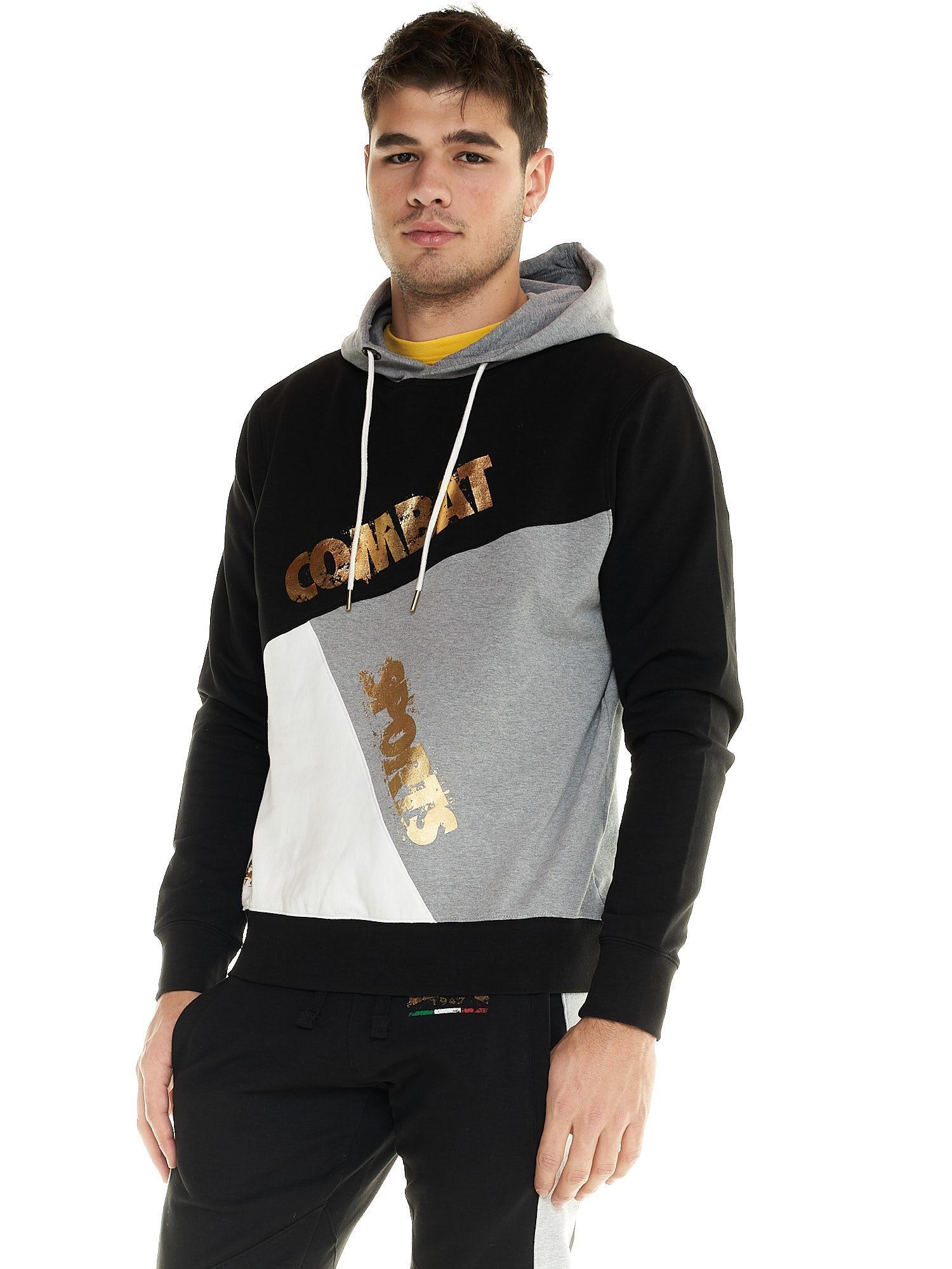 Sudadera de hombre Leone color block Winter Gold 3/5