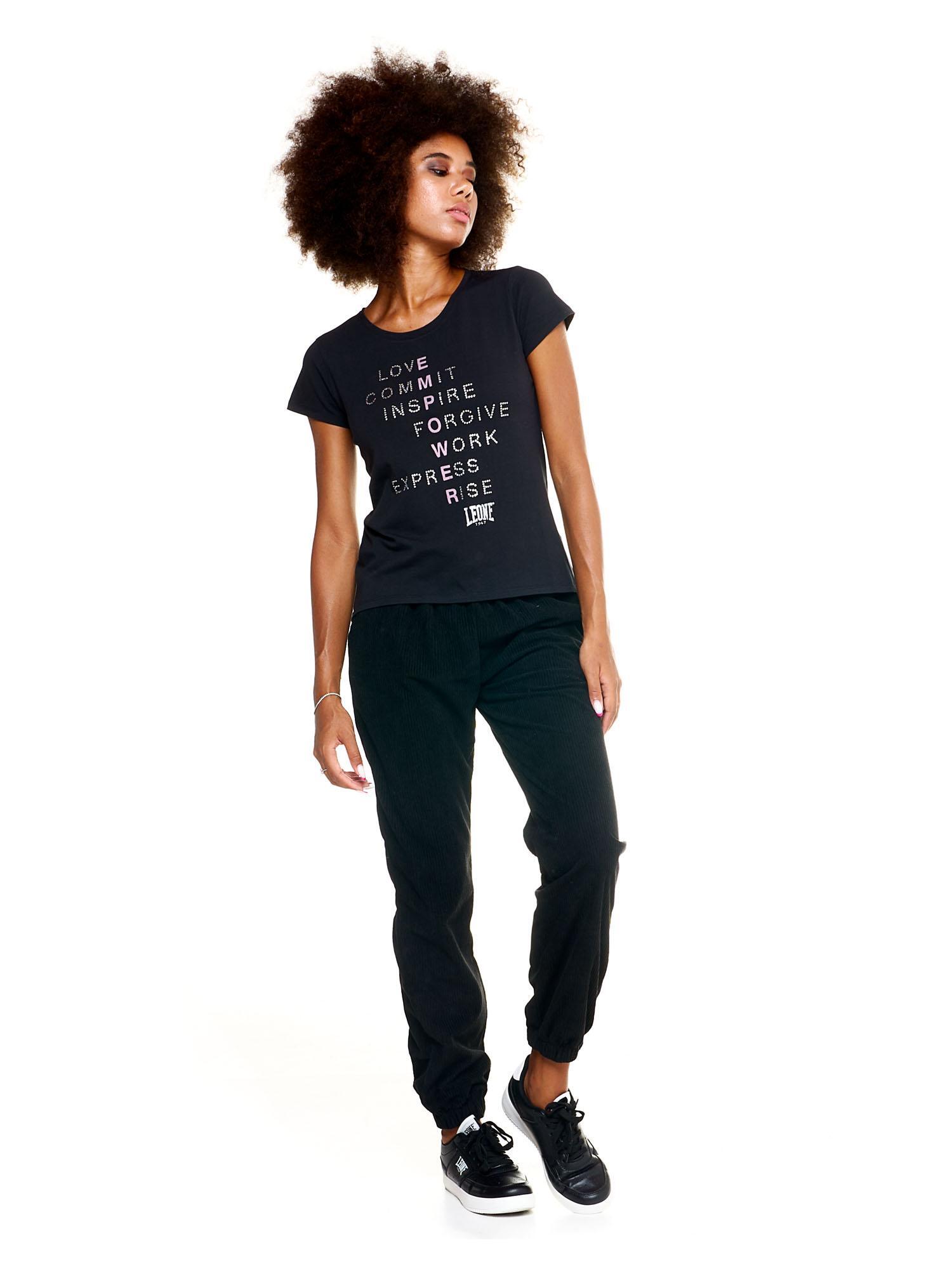 Leone Damen-T-Shirt mit kurzen Ärmeln Freizeit 2/5