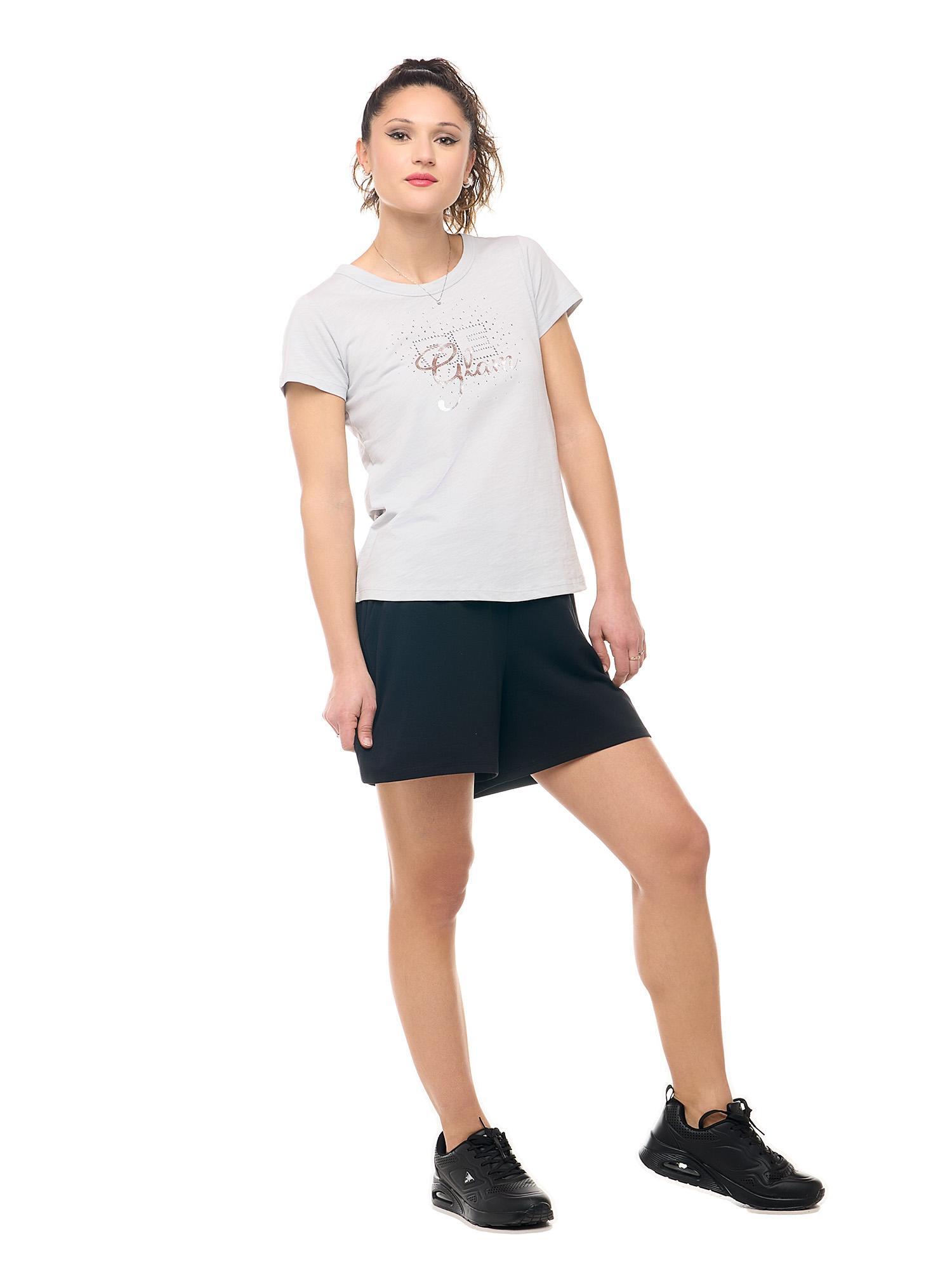 Be Glam Damen-Kurzarm-T-Shirt 3/8