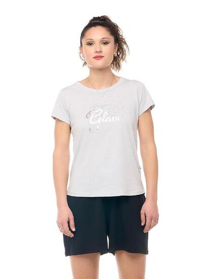 Be Glam Damen-Kurzarm-T-Shirt