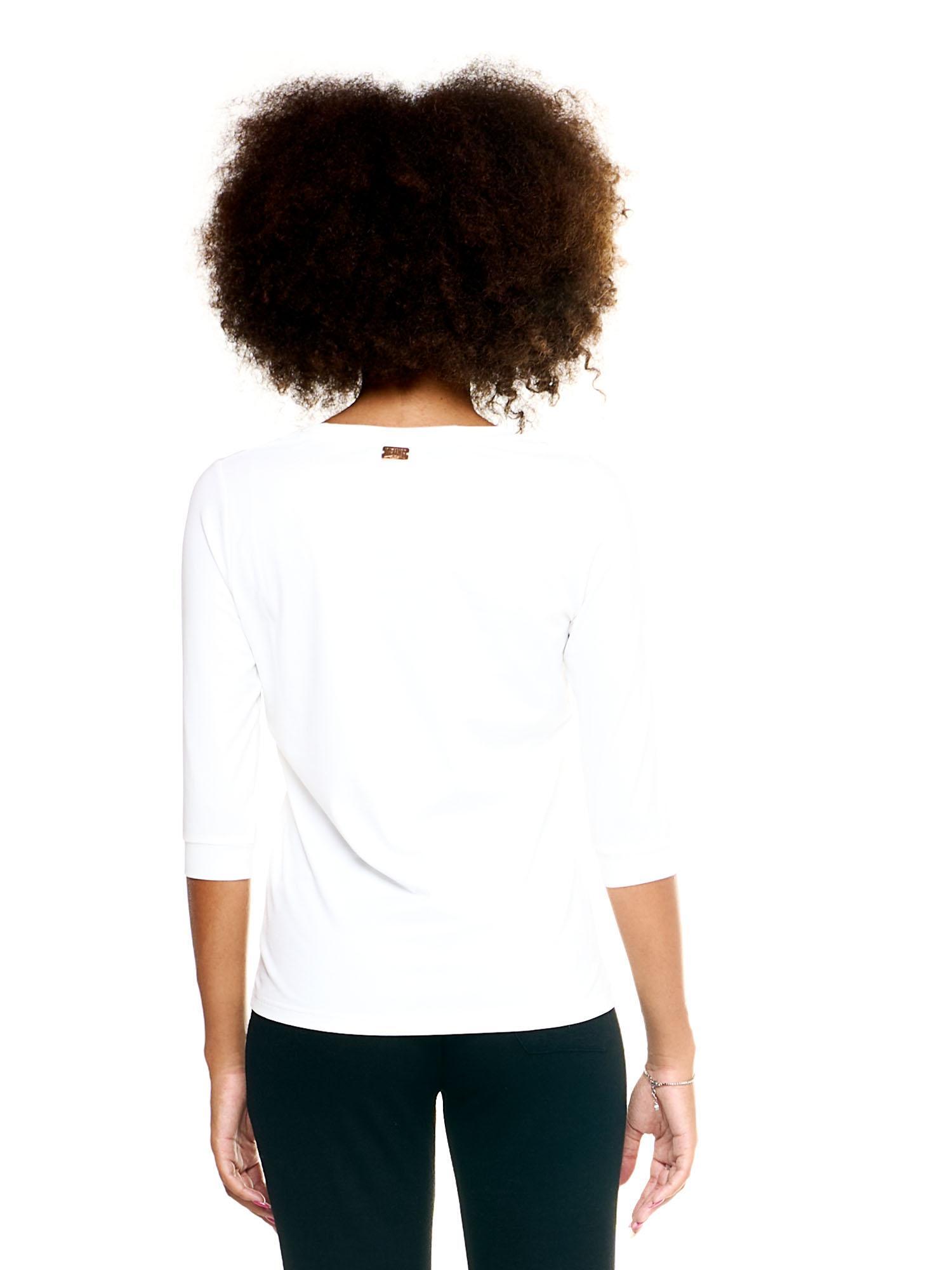 Leone dames T-shirt met 3/4 mouwen, winterse chique boksstijl 4/8