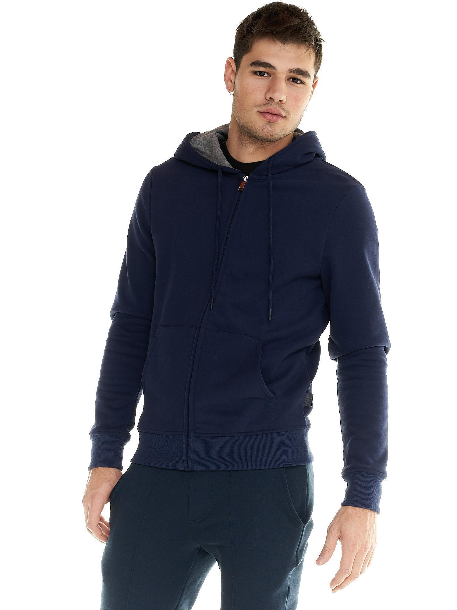 Felpa Leone uomo con cappuccioe full zip Lifestyle 3/5