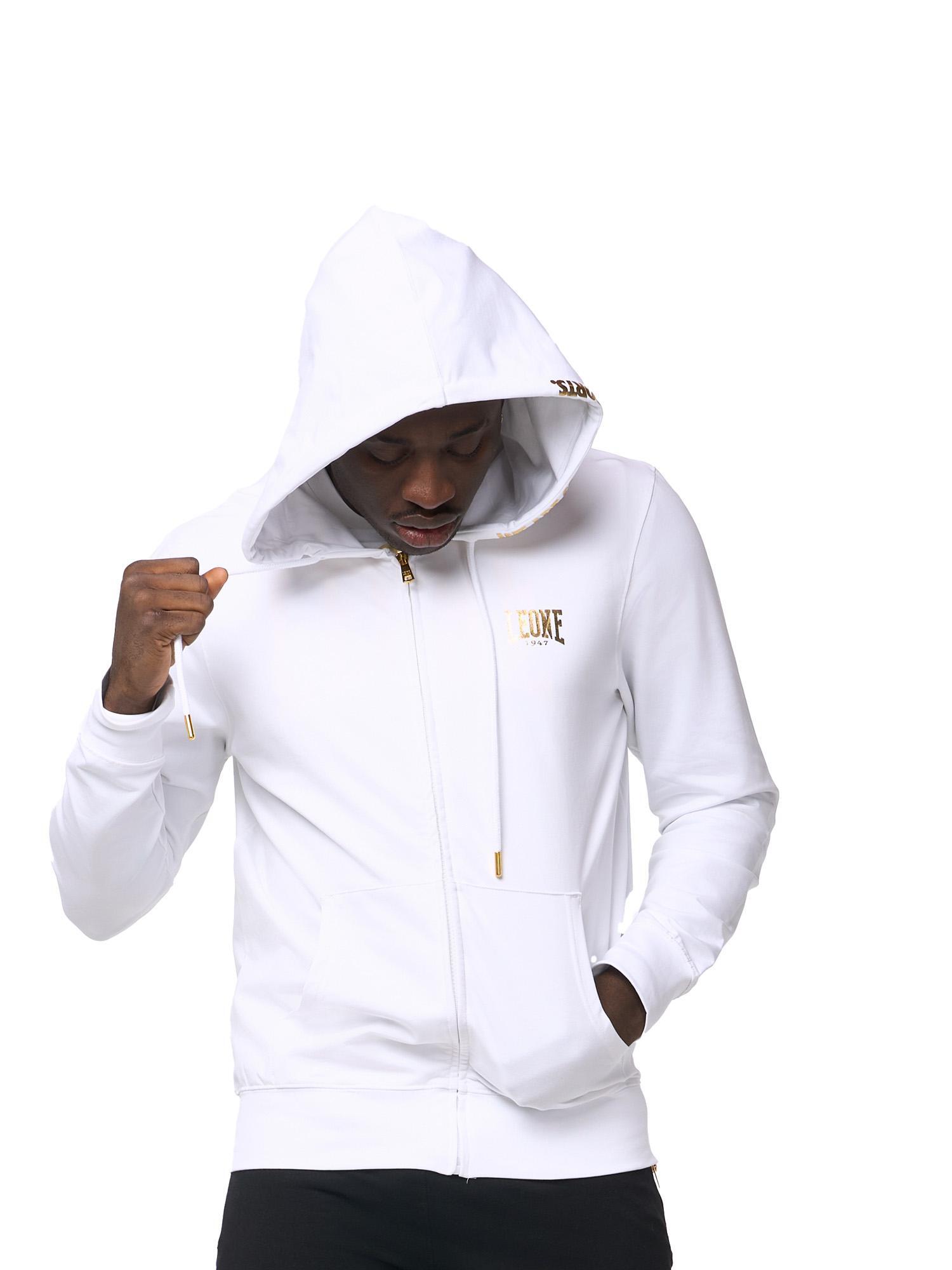Leone New Gold męska bluza z kapturem zapinana na zamek 5/5