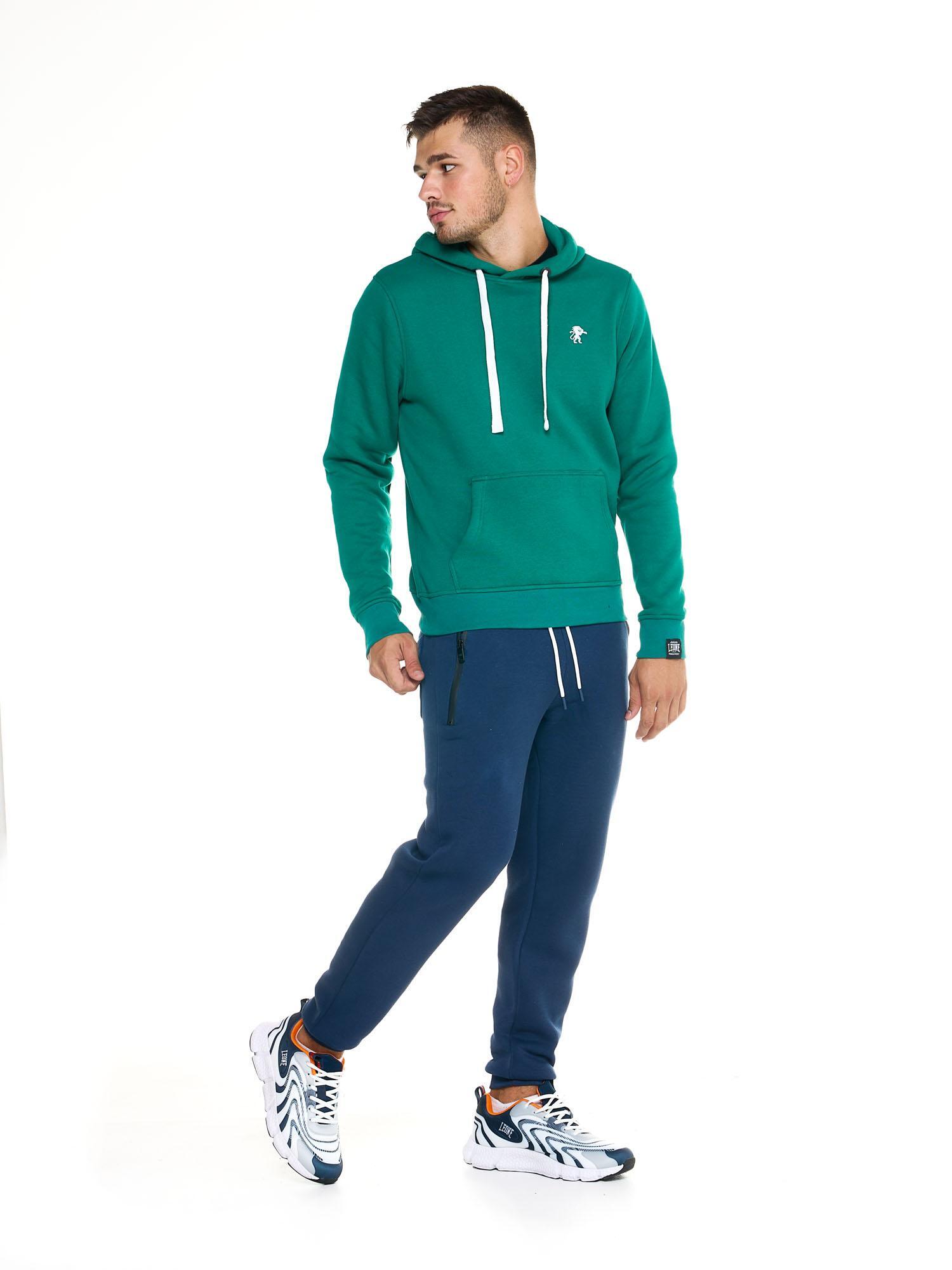 Leone Soft Basic Kapuzenpullover für Herren 3/5