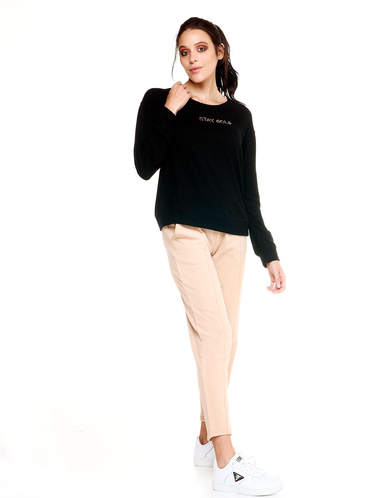 Leone dames sweatshirts met ronde hals, winterse chique stijl, boksstijl 3/6