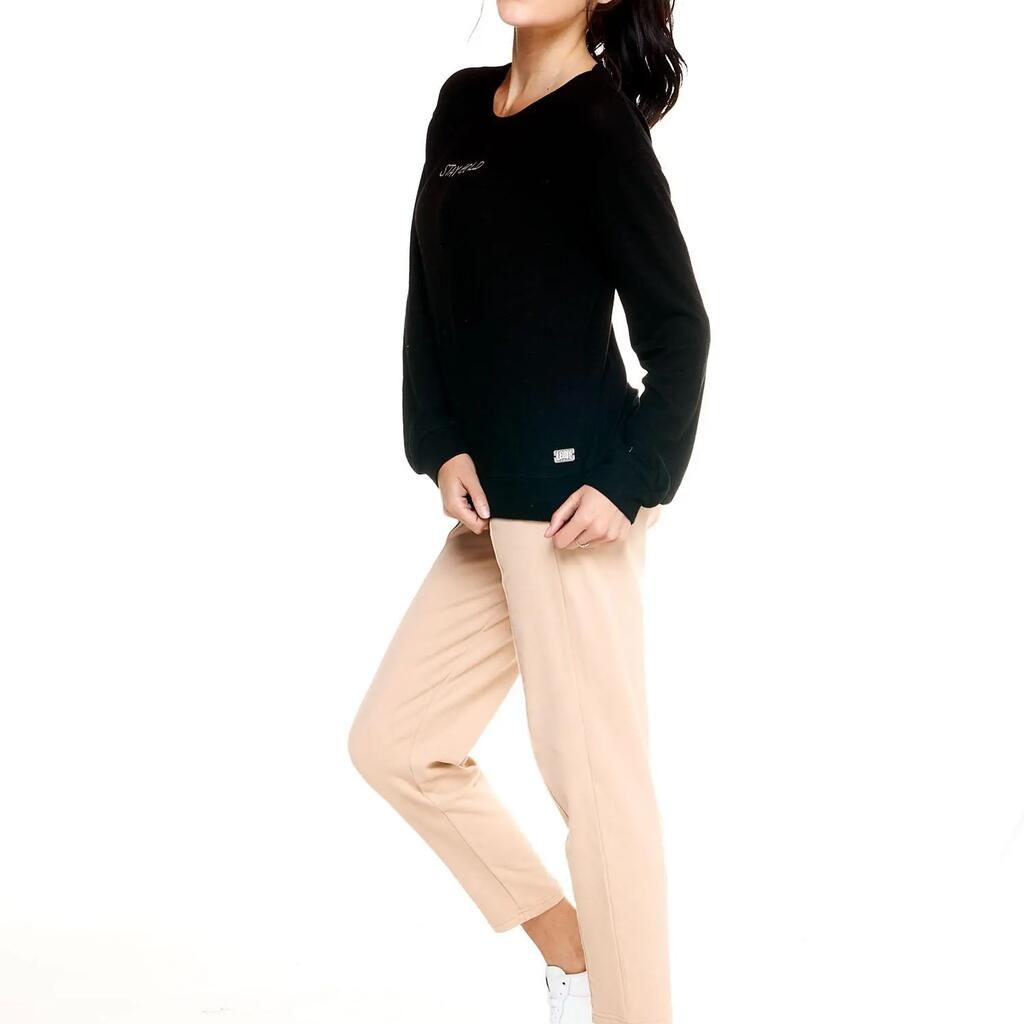Leone Women's Crew Neck Sweatshirts Winter Chic Boxing