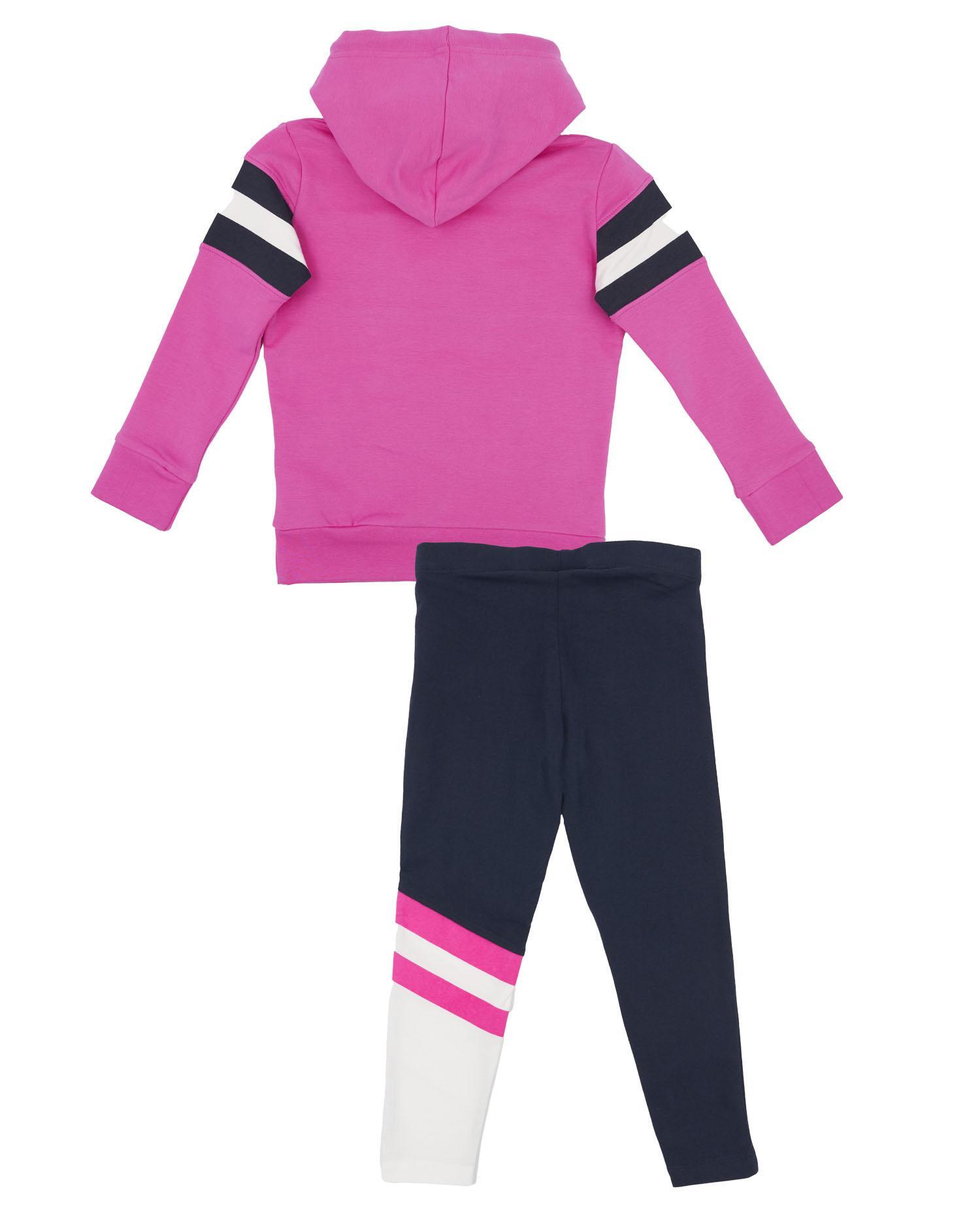 Survêtement fille à capuche et bande horizontale Basic 6/6