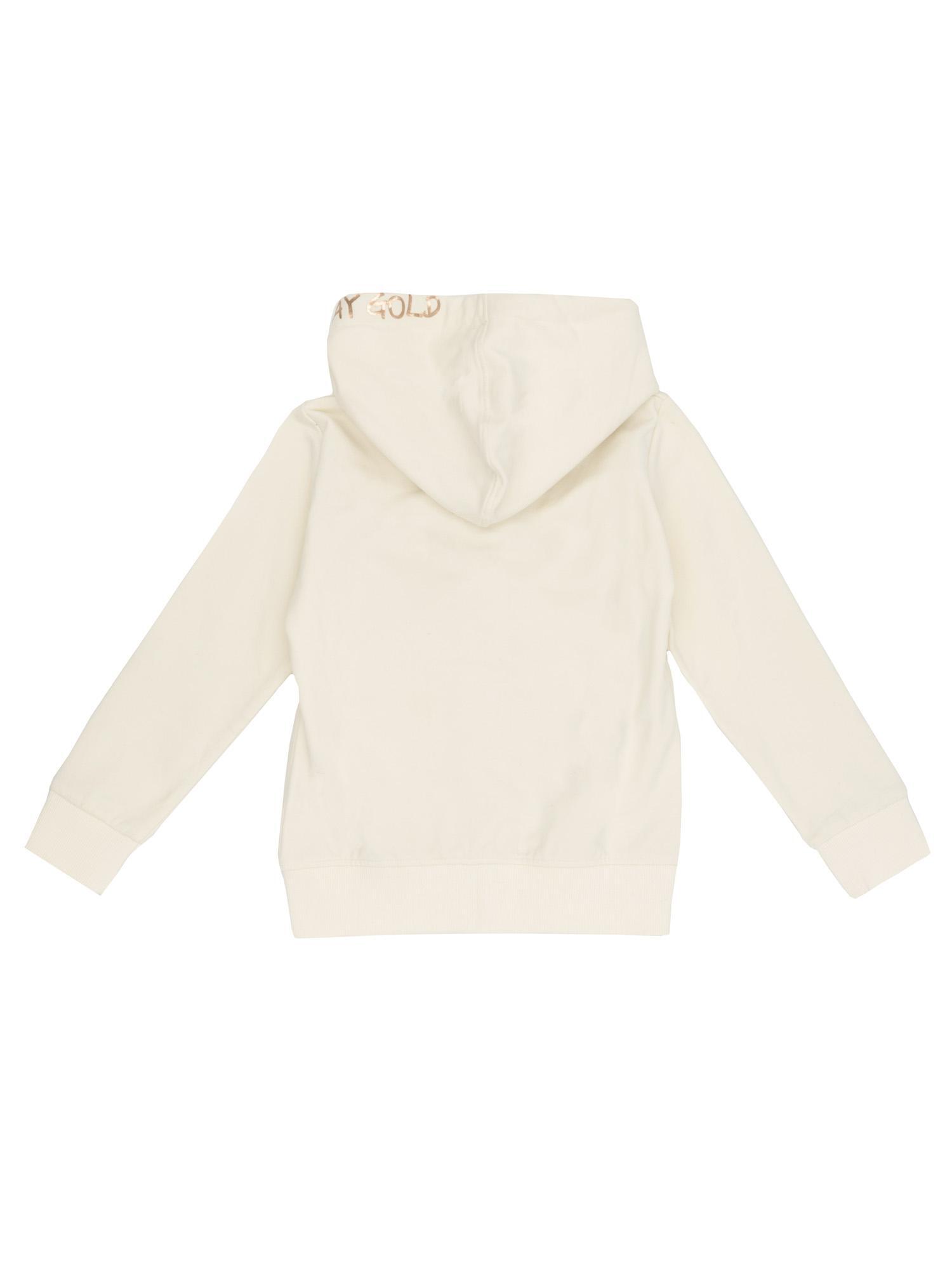 Bluza z kapturem Chic Girl dla dziewcząt z zamkiem błyskawicznym i motywem lwa