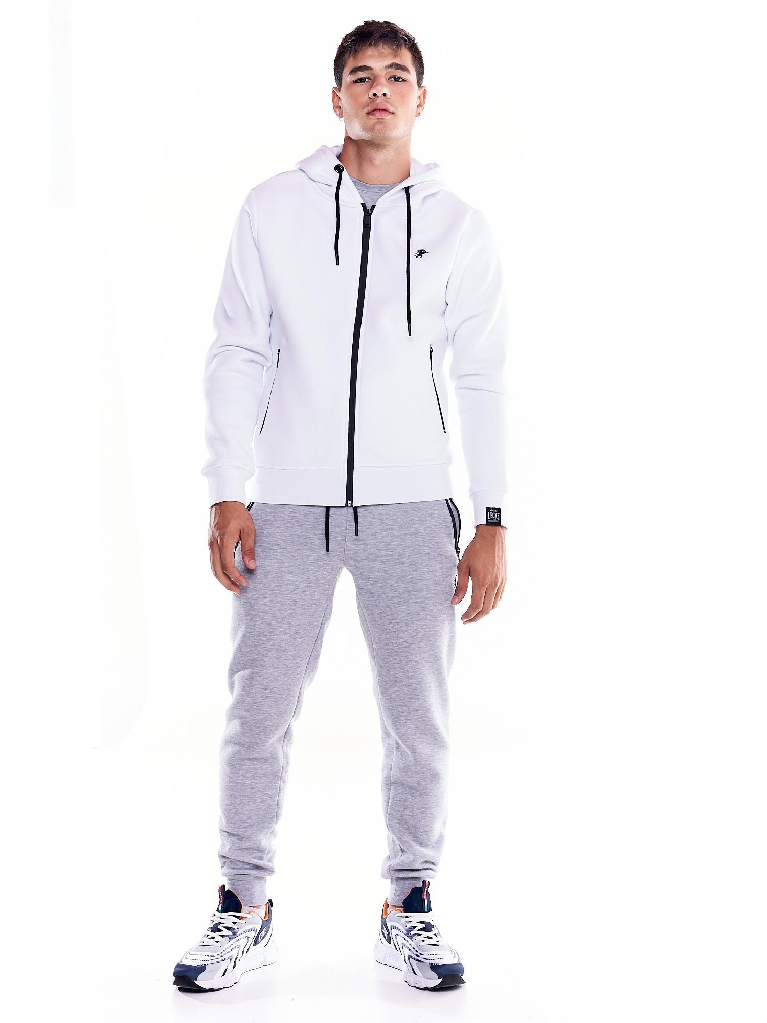 Weiches Basic-Kapuzenpullover mit Löwensymbol und großer Tasche 2/5