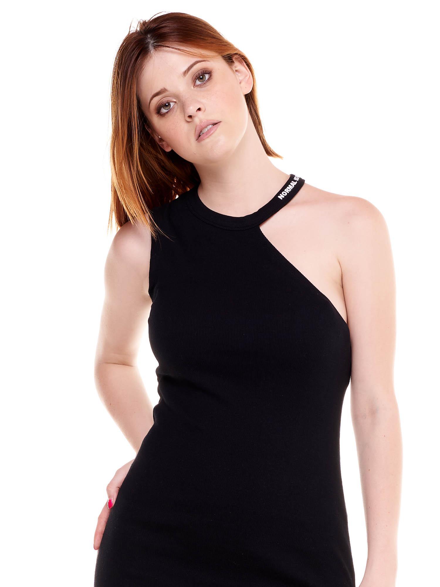 Robe femme asymétrique noire et blanche 6/6