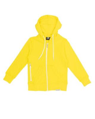 Felpe da bambino con cappuccio e zip Fight Fluo