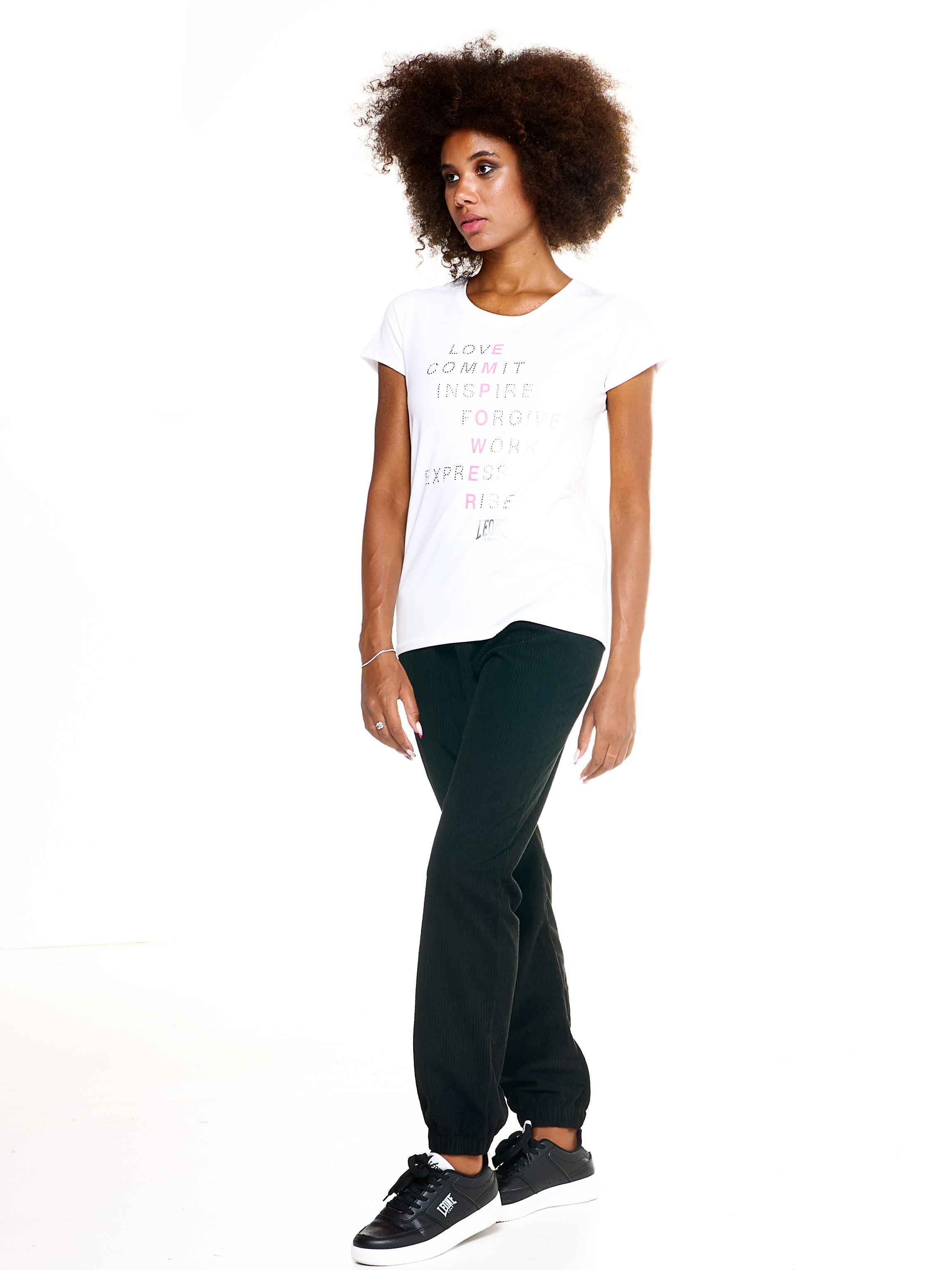 Leone Damen-T-Shirt mit kurzen Ärmeln Freizeit 2/5