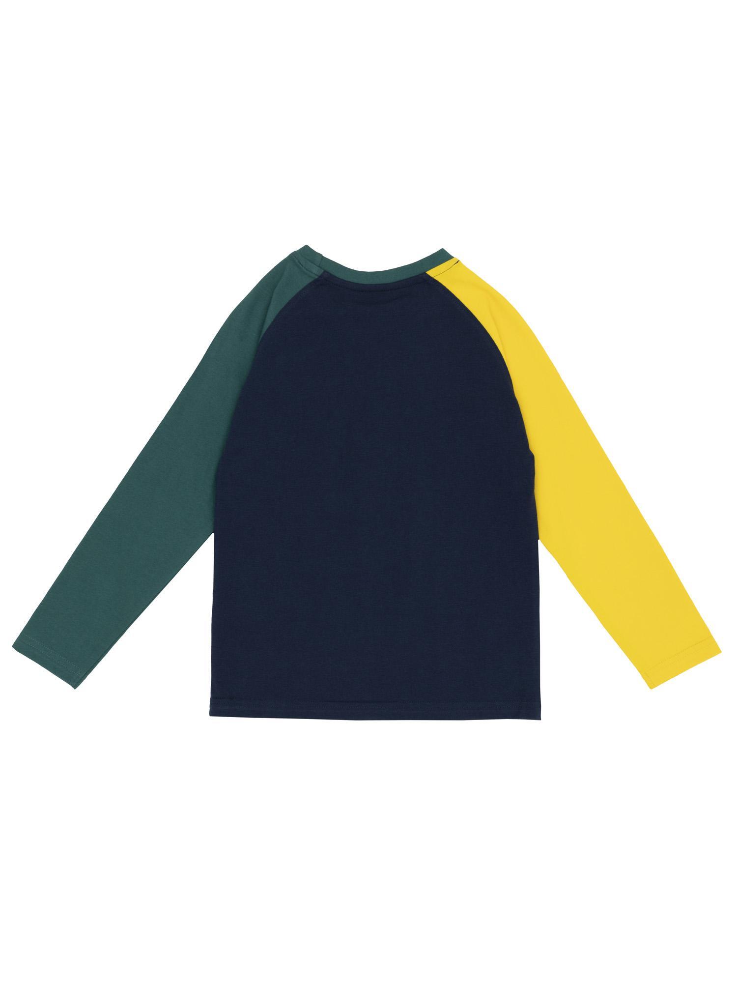Leone kinder t-shirt met lange raglanmouwen College 2/4
