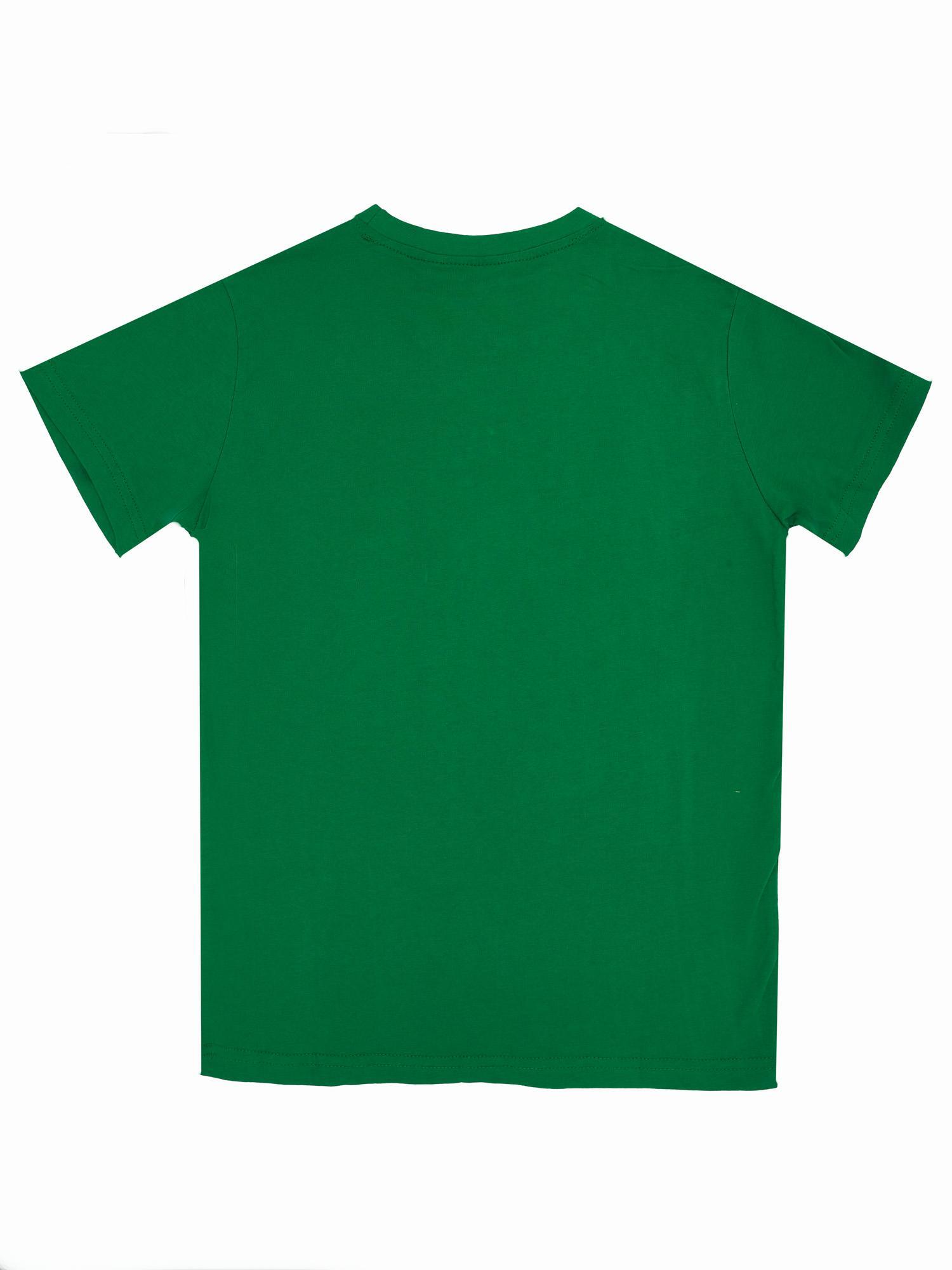 Basic-Kurzarm-T-Shirt für Kinder mit großem Logo 3/4
