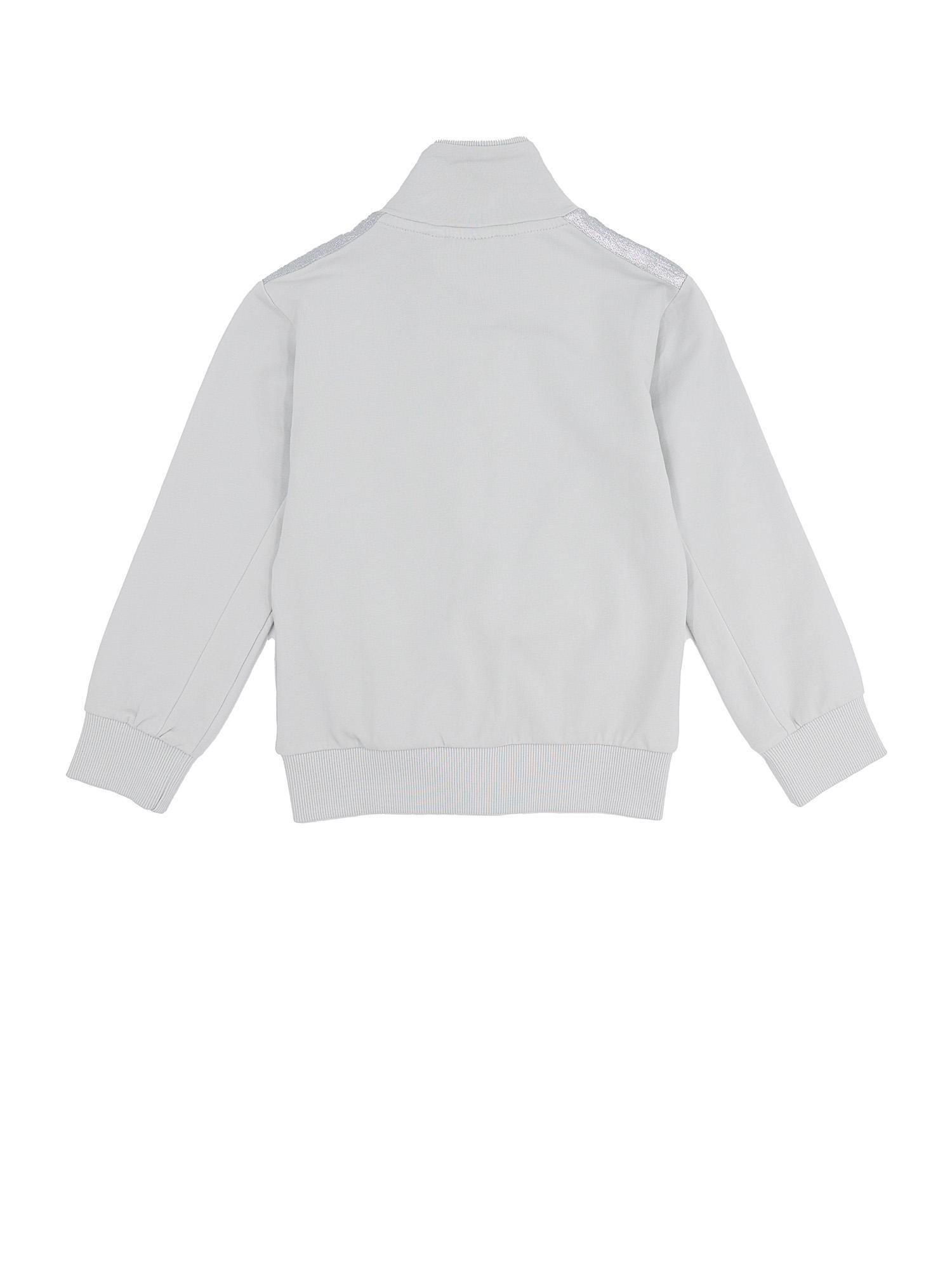 Glanzende sweatshirts met rits voor meisjes 2/2