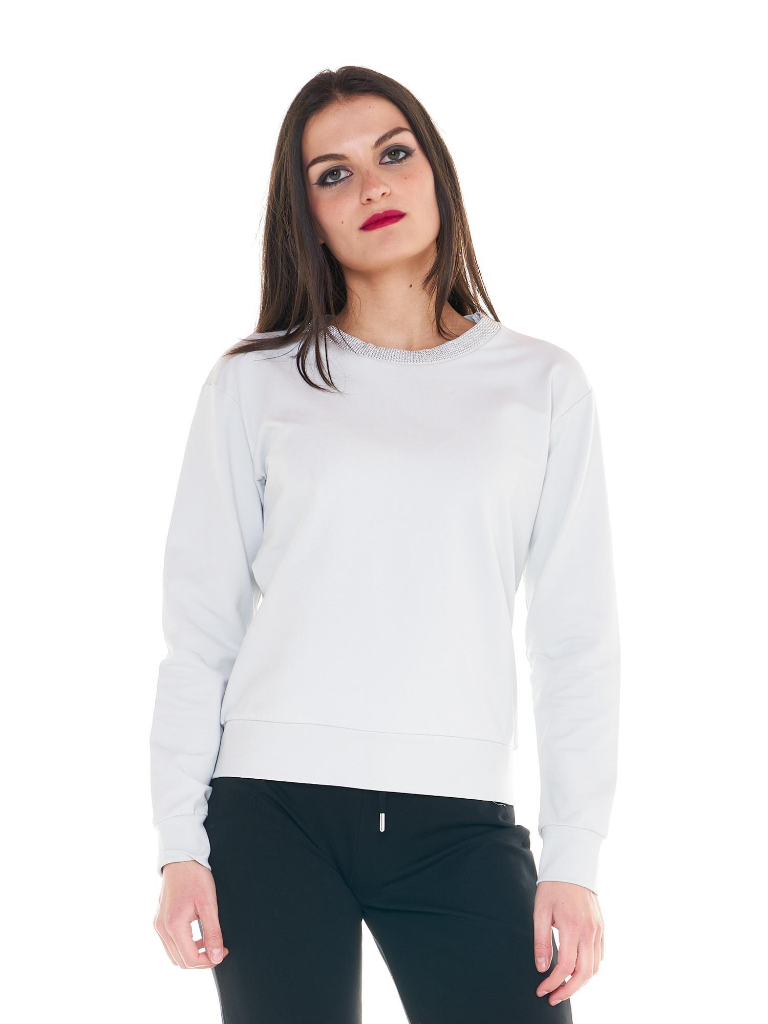 Hanorace cu guler rotund Cristal Shine pentru femei