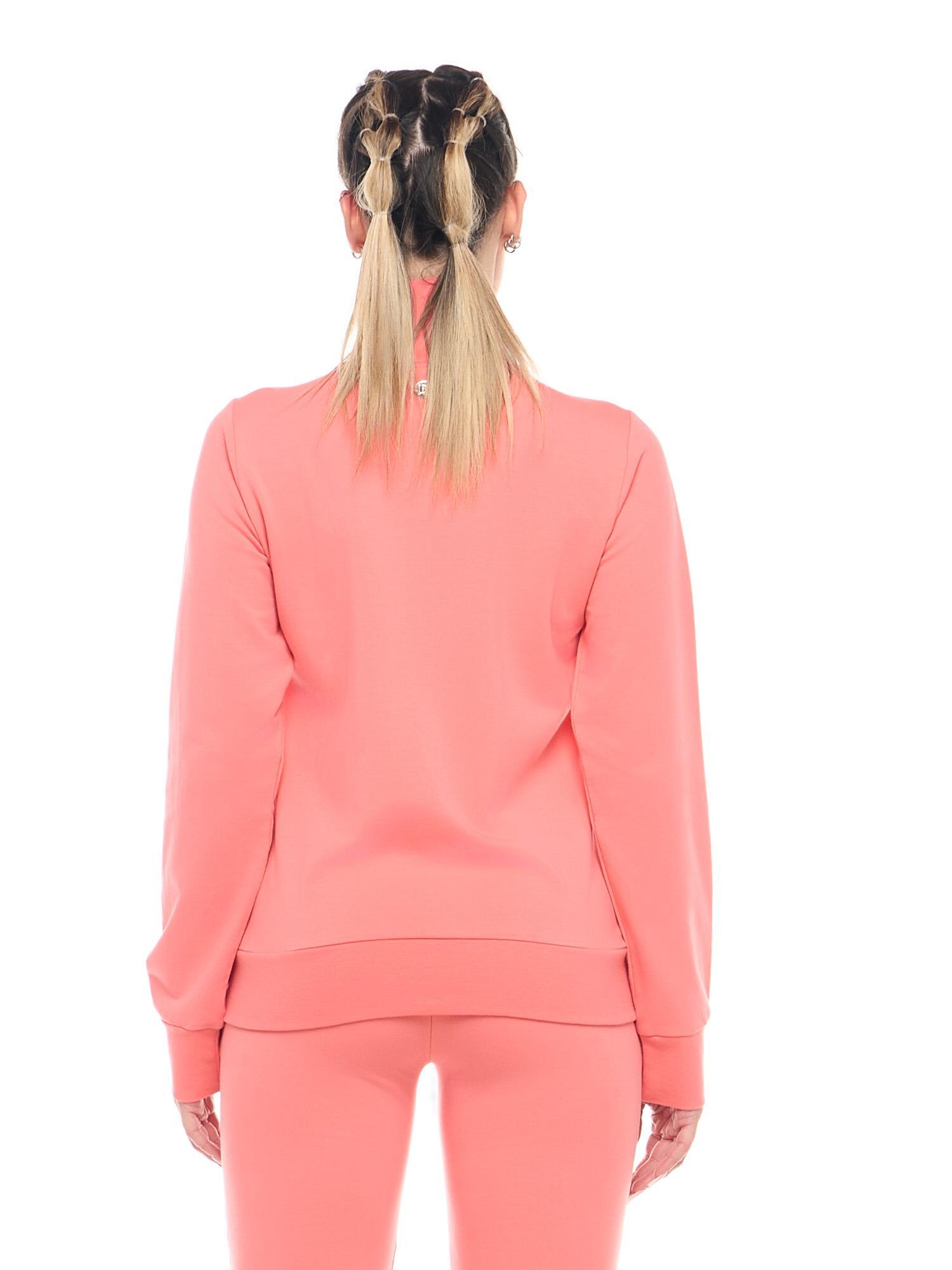 Leone Basic Damen-Sweatshirts mit Reißverschluss und Kragen 4/8