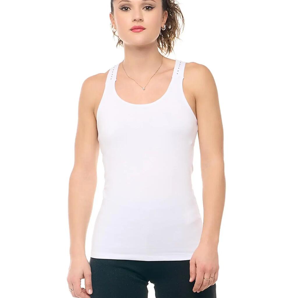Leone Be Glam Women's Tank Top with Cross-Back Laces