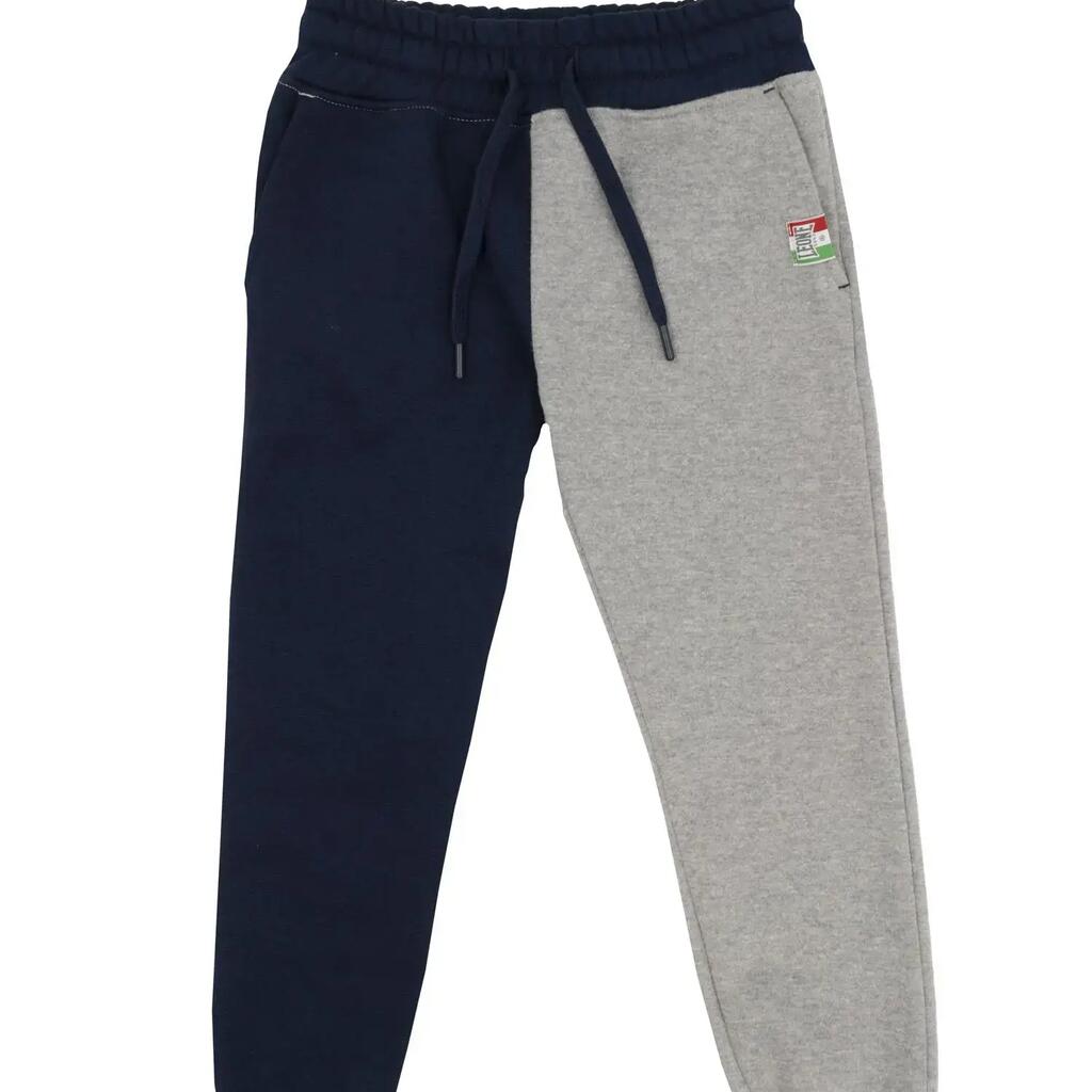 Leone Three-Color Tracksuit Bottoms for Boys in Grey Boy