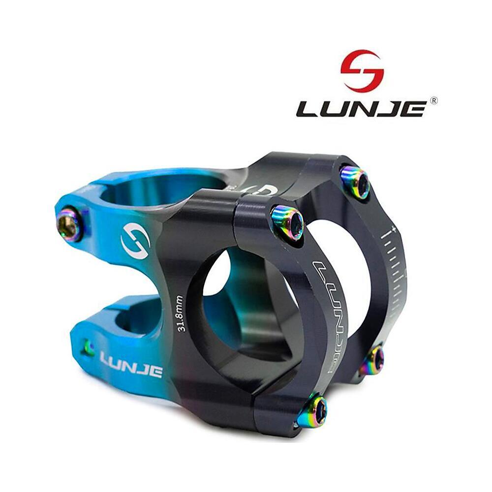 Potencia 31,8mm EWPM-003 Negro/Azul Compatible con Patinete y Bicicleta 4/4