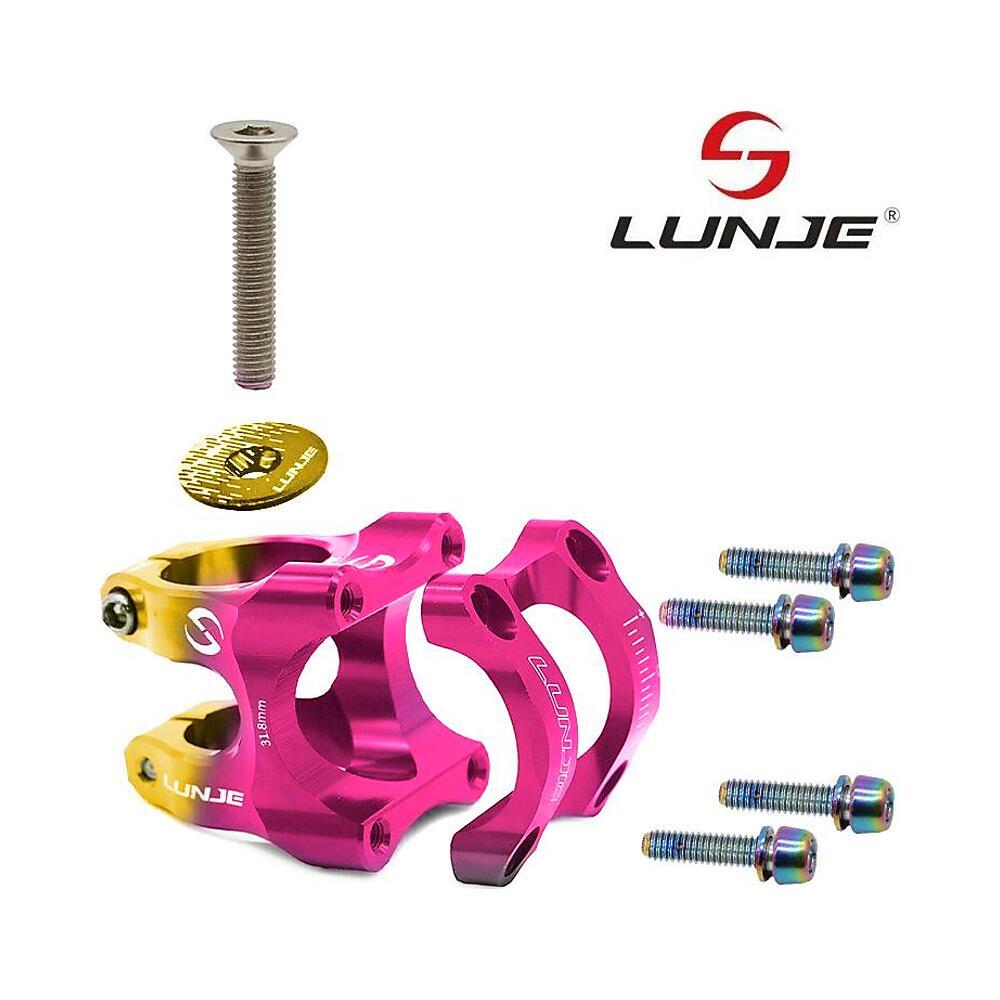 Potencia 31,8mm EWPM-003 Dorado/Fucsia Compatible con Patinete y Bicicleta 4/4