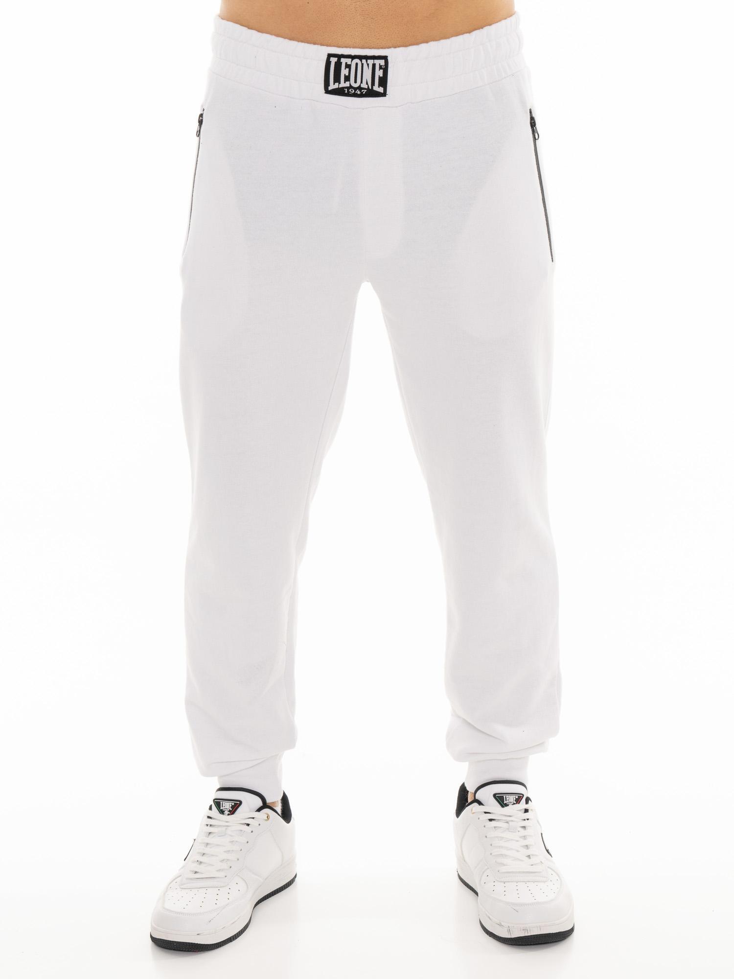 Pantalón deportivo de hombre Leone B&W con bolsillos con cremallera 1/5