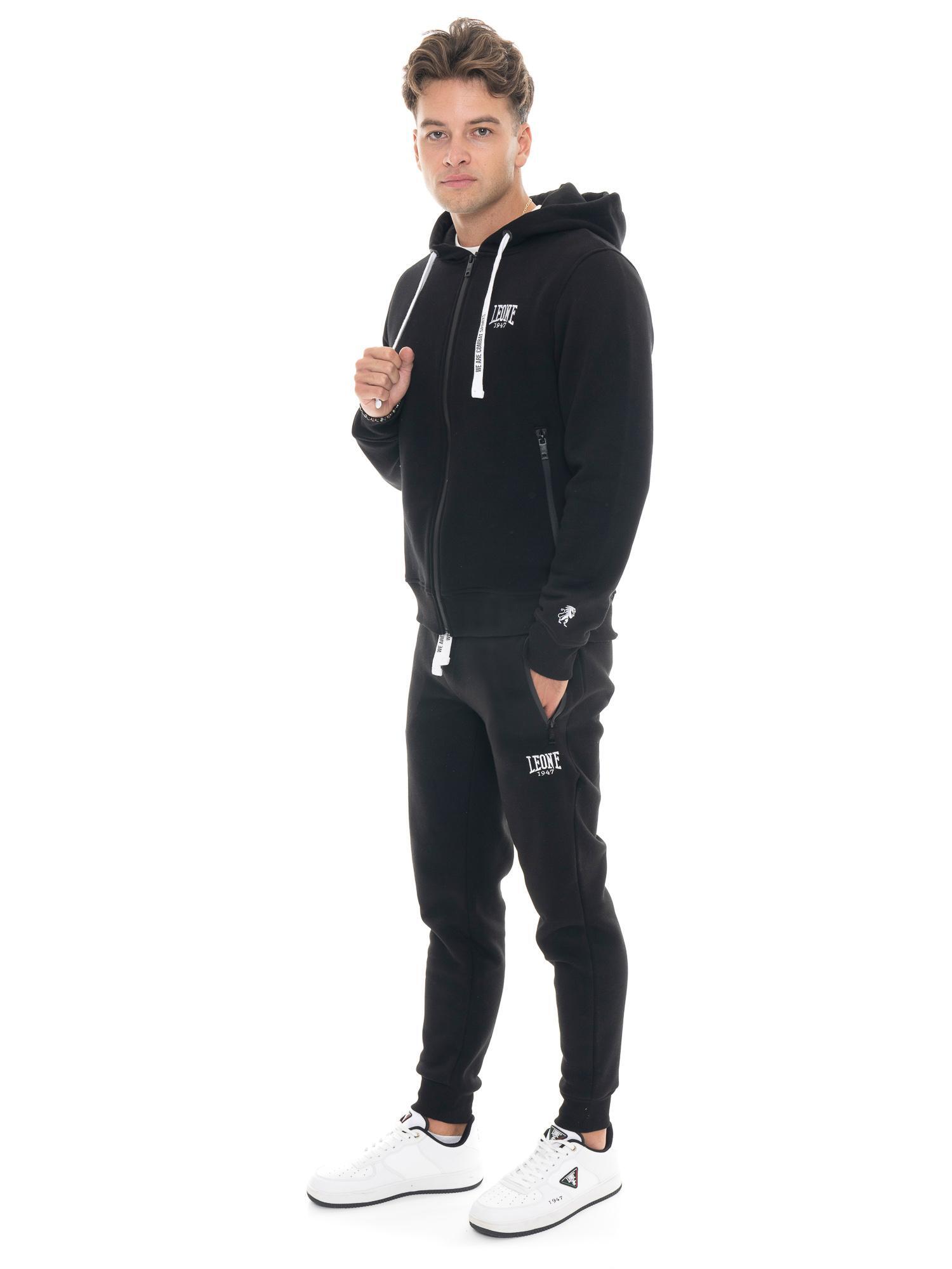 Sweat à capuche homme Leone 1947 Apparel Soft Basic zip 2/5
