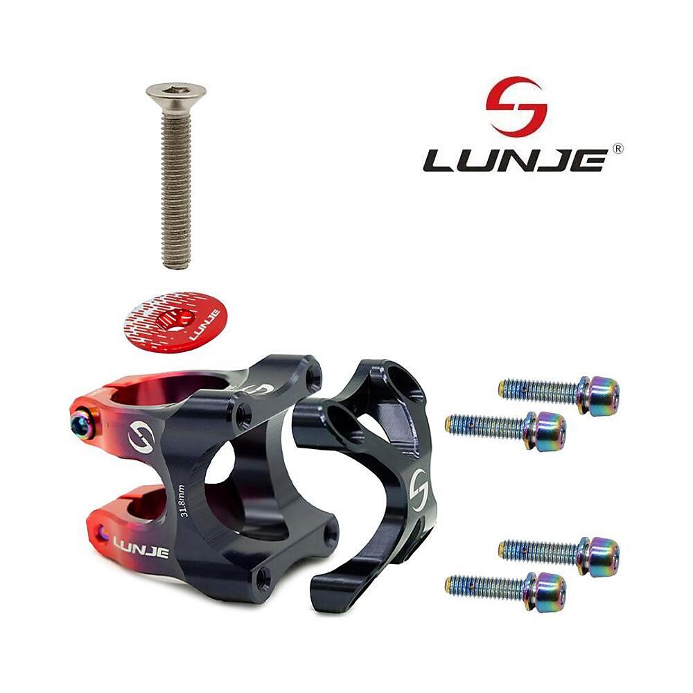 Potencia 31,8mm Negro/Rojo Compatible con Patinete y Bicicleta 4/4