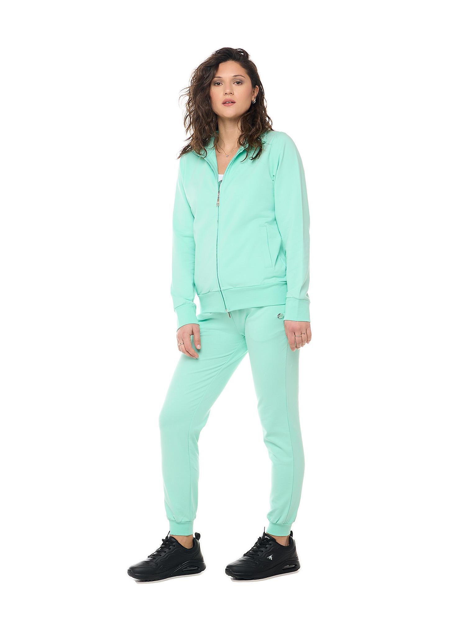 Bluzy damskie Leone Basic z kołnierzykiem zapinanym na zamek 2/7