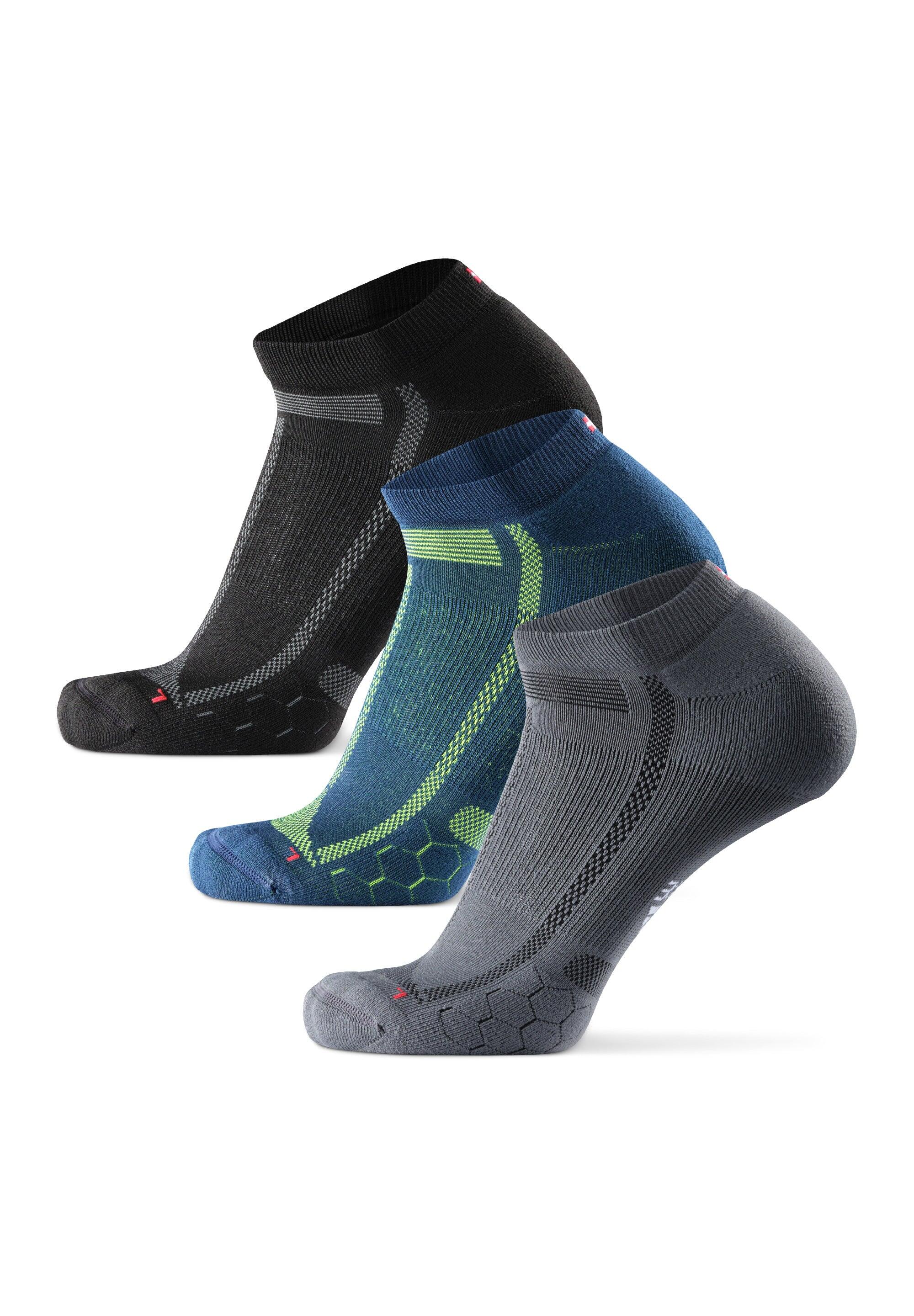 Laufsocken Low Cut gepolstert lange Distanz 3 Paar 3/6