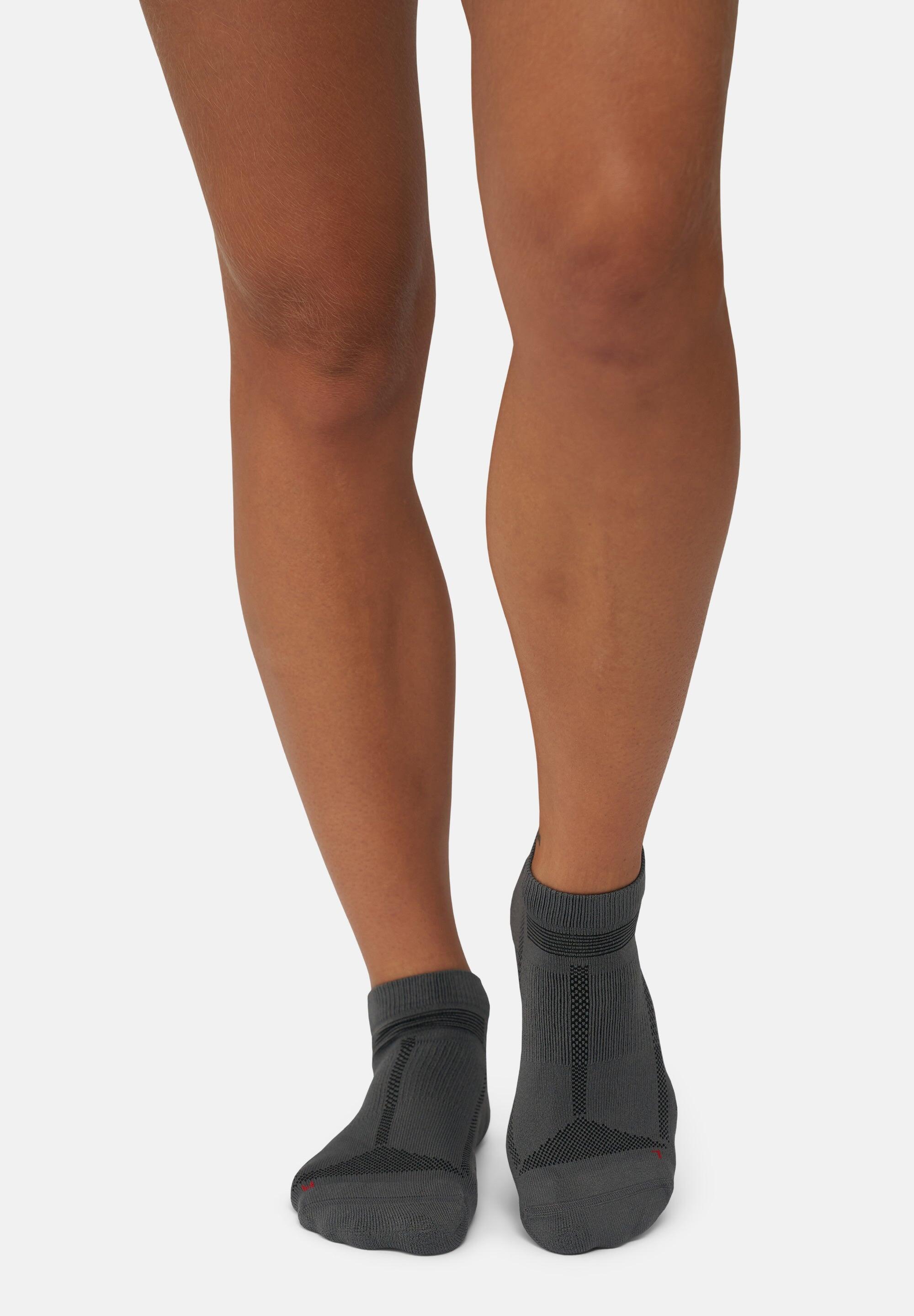 Laufsocken Low Cut gepolstert lange Distanz 3 Paar 4/6