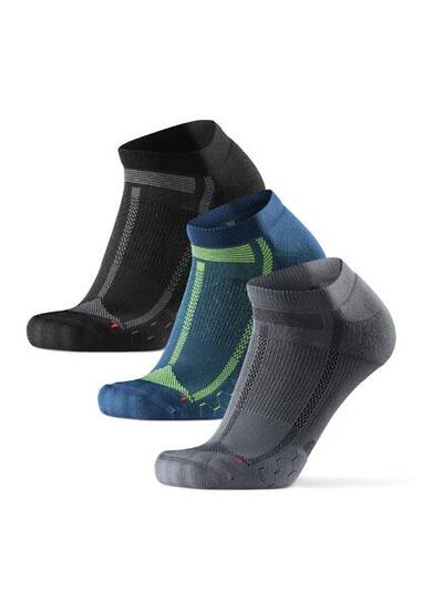 Chaussettes de course basses rembourrées longue distance 3 paires