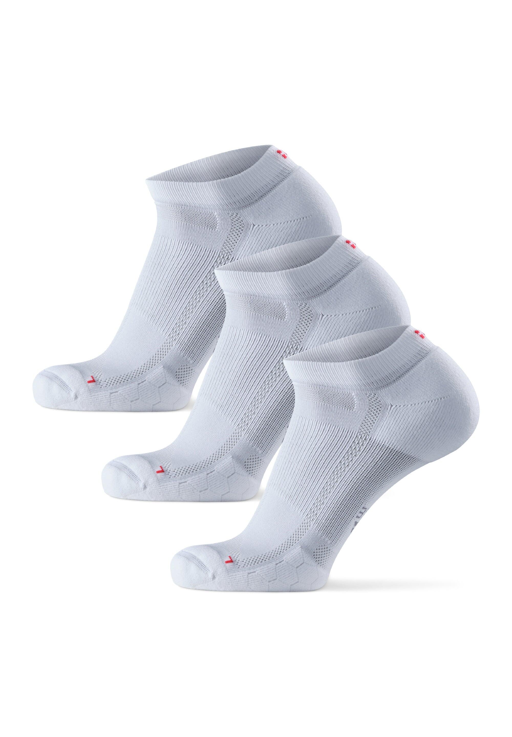 Chaussettes de course basses rembourrées longue distance 3 paires 3/4