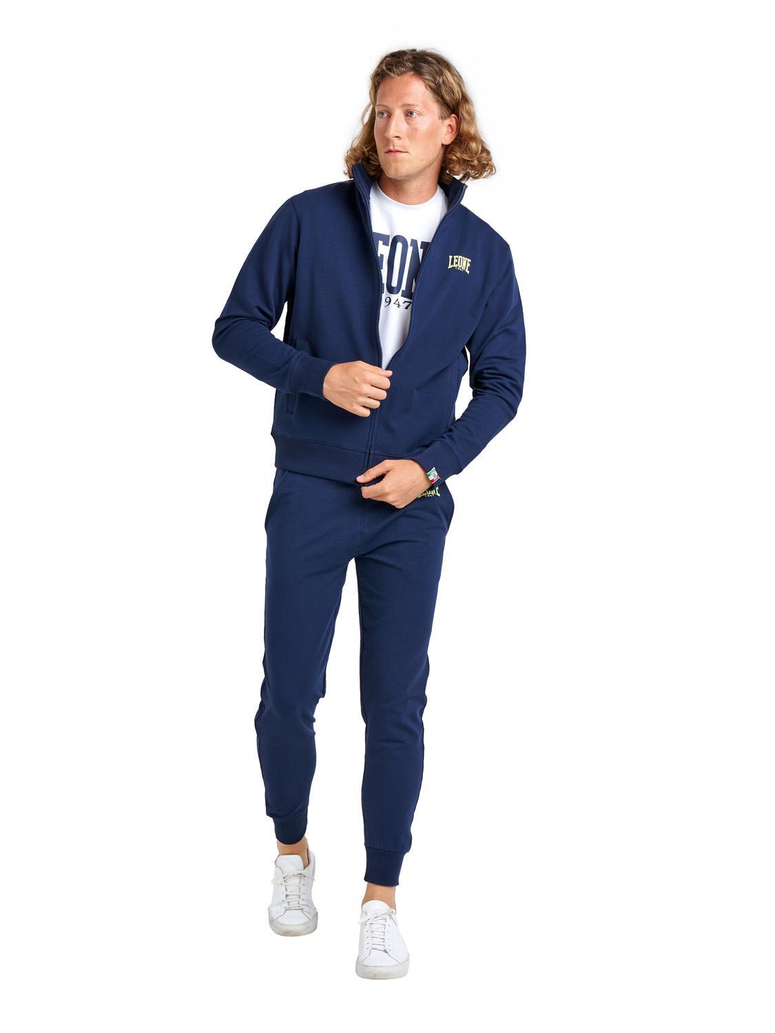 Leone Basic heren non-sweatshirt met kraag en ritssluiting 2/5