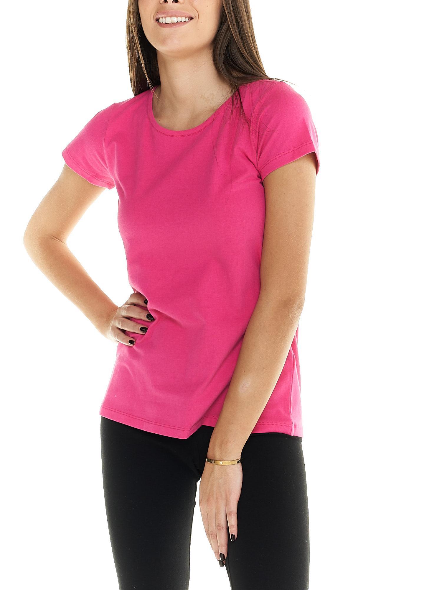 T-shirt femme Basic Leone à manches courtes 6/8