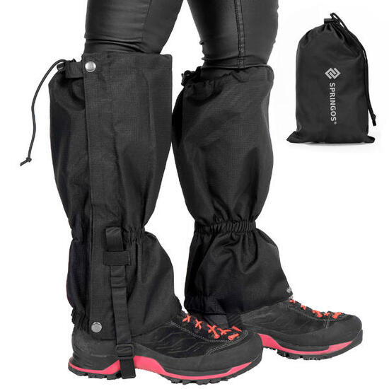 Stuptuty trekkingowe, wodoodporne ochraniacze na buty czarne