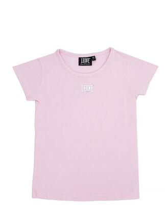 Kurzärmliges Folien-Logo-T-Shirt für kleine Mädchen