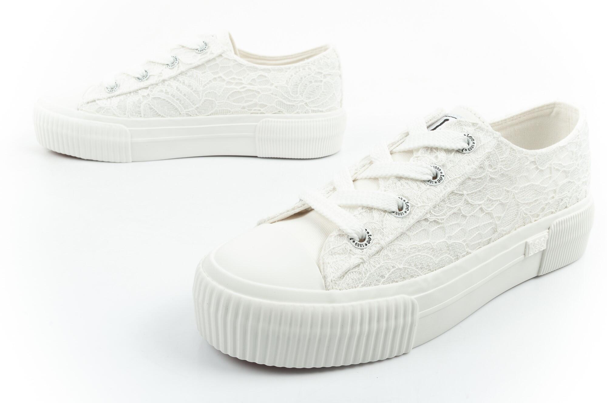 Zapatillas Lee Isla Lace para mujer - blancas, encaje, cordones 5/7