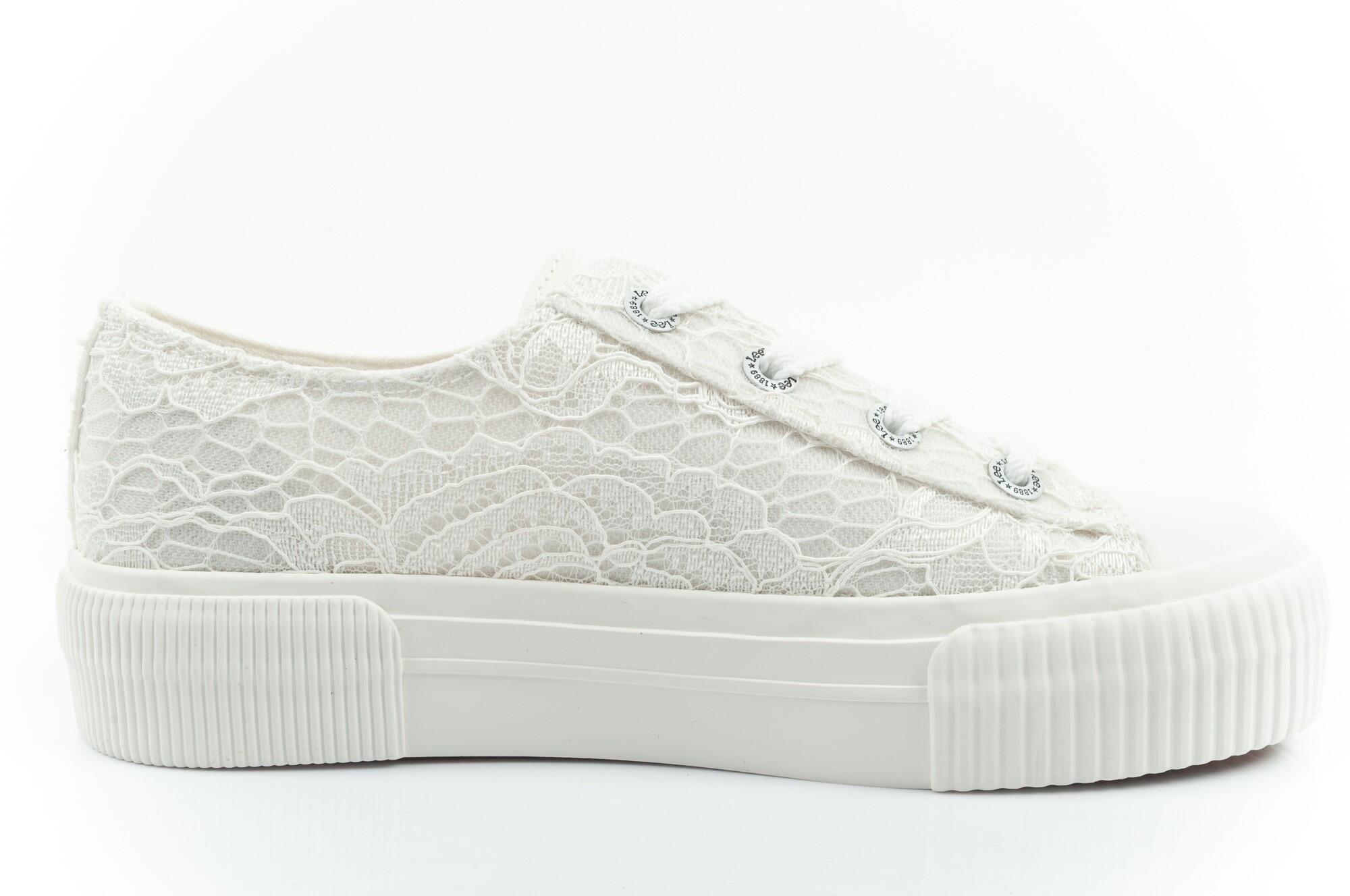 Zapatillas Lee Isla Lace para mujer - blancas, encaje, cordones 4/7