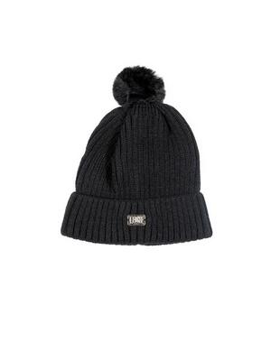 Cappello in maglia con pon pon da donna Basic