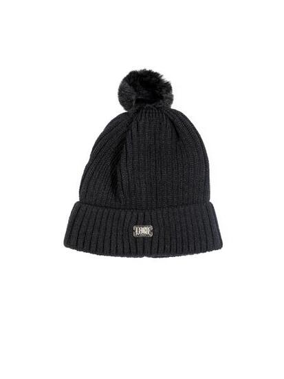 Cappello in maglia con pon pon da donna Basic