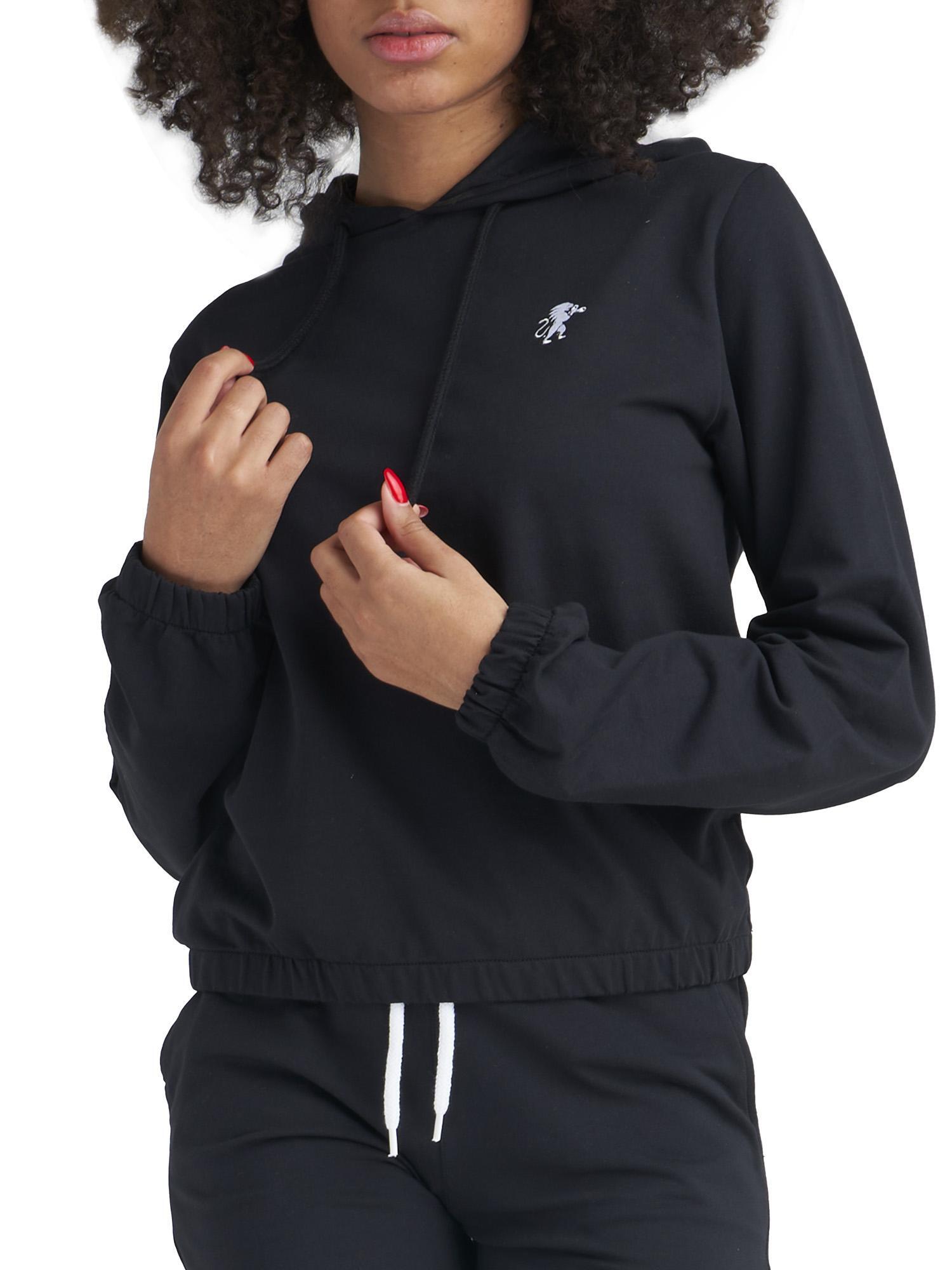 Elegancka krótka bluza bokserska z kapturem 6/7