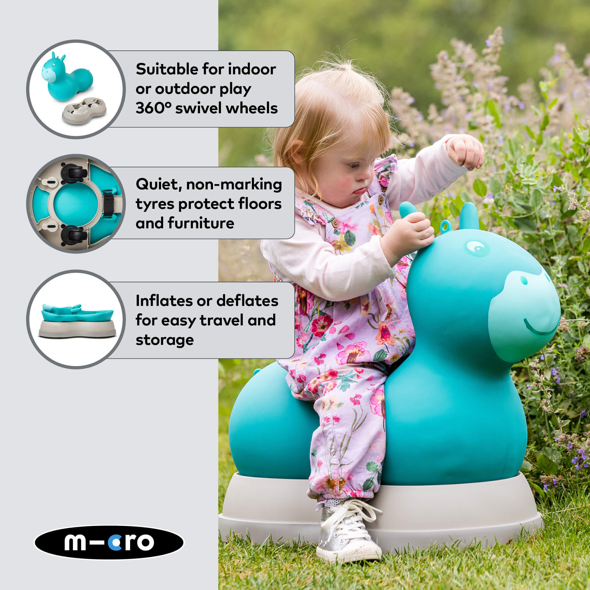 Andador infantil Micro Hopper Aqua 5/7