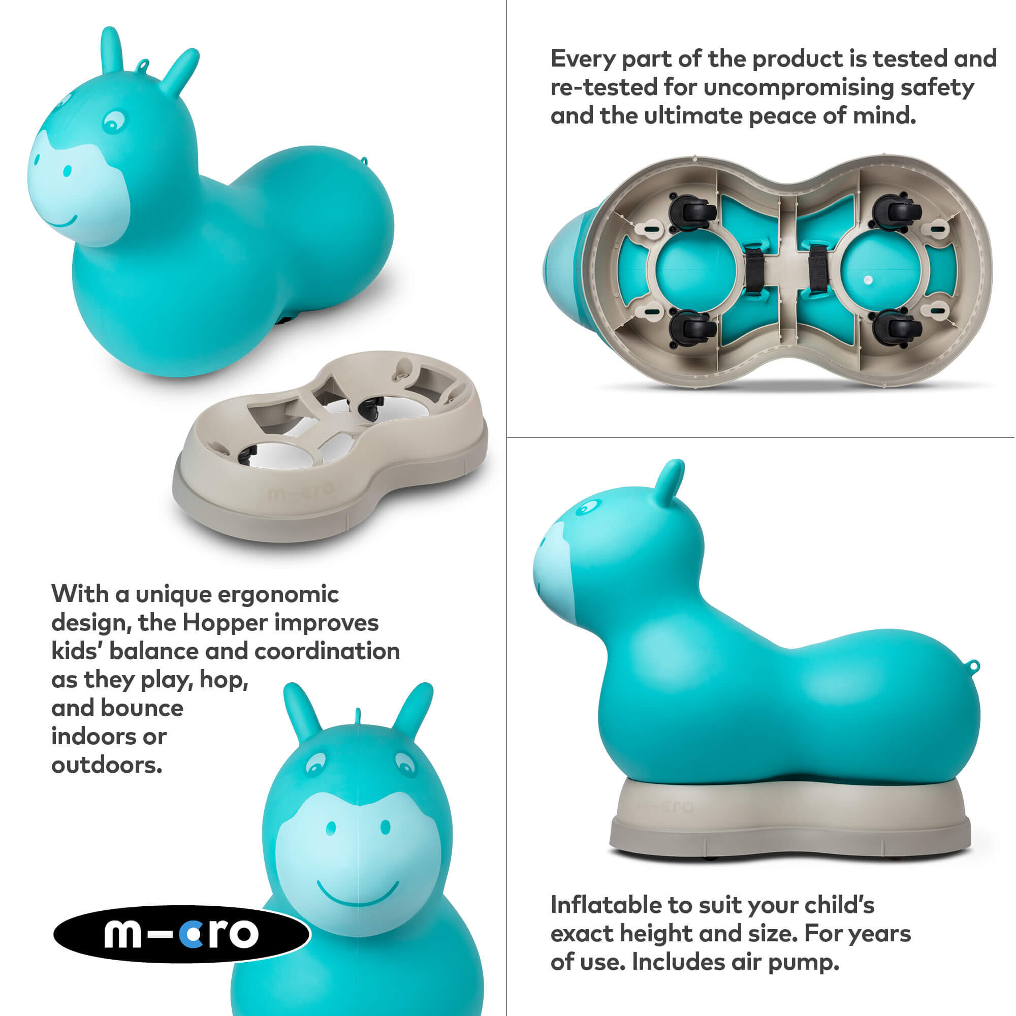 Andador infantil Micro Hopper Aqua 4/7