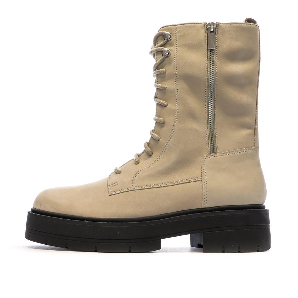 Geox Spherica Women's Beige Ankle Boots