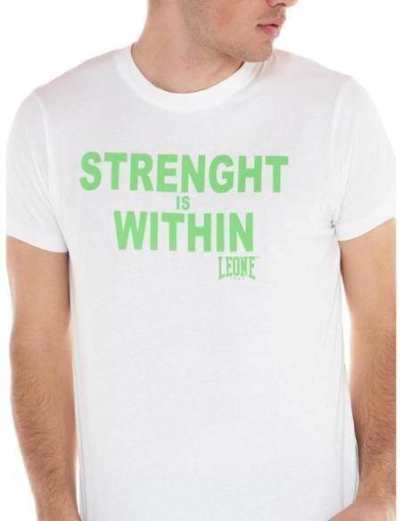 Tricou Leone Sporty Fluo-Alb