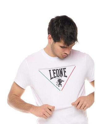 Leone patch heren-t-shirt met korte mouwen